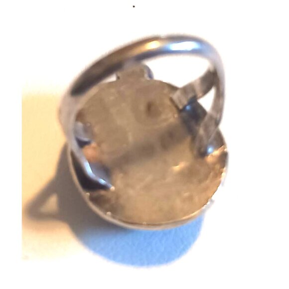 Navajo Native American Turquoise Sterling Ring s 3.5   (NAR 1353) - Picture 4 of 4